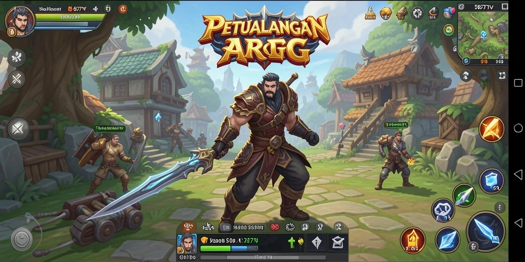 Tampilan gameplay menegangkan di dalam 567TV dalam genre ARPG.