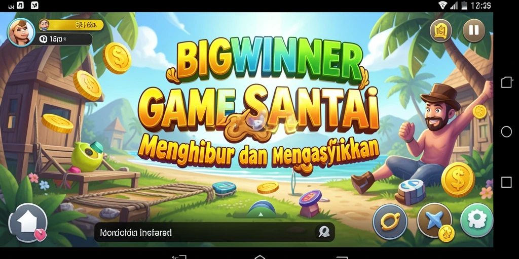 Tampilan gameplay seru dengan berbagai mini game menarik di BIGWINNER.