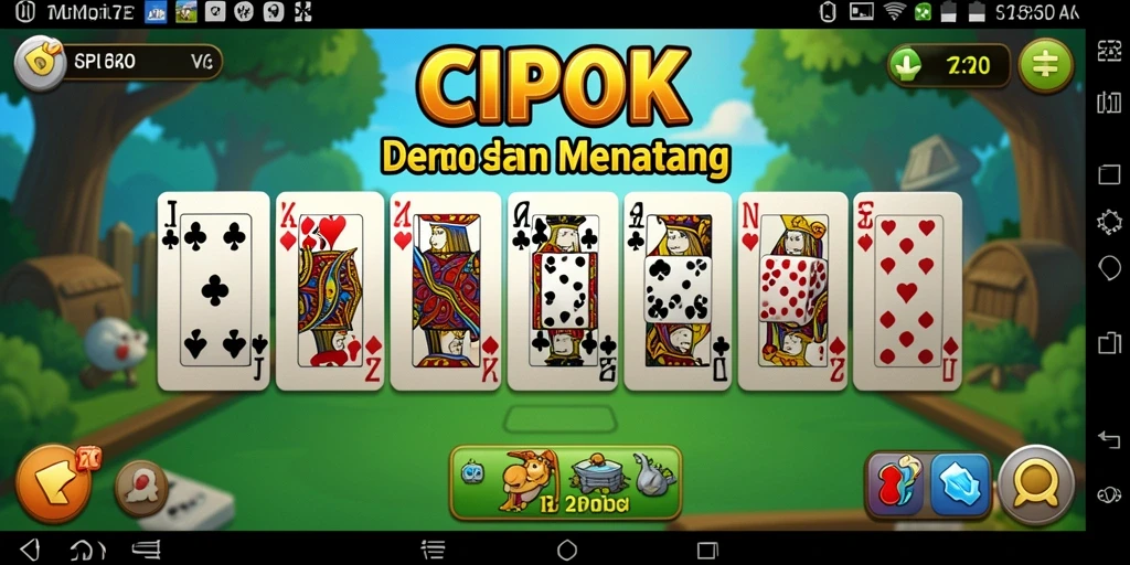 Tampilan seru dari gameplay Domino di CIPOK.