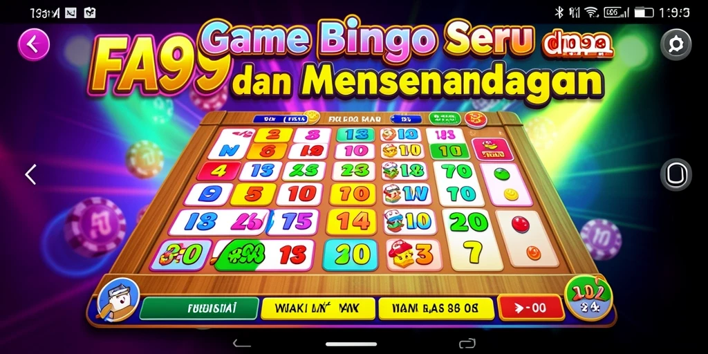 Tampilan menarik dan interaktif dari gameplay FA99 Bingo.