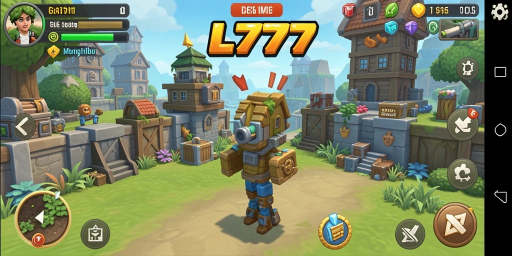 Tampilan gameplay seru dan menarik dalam game Idle L777.