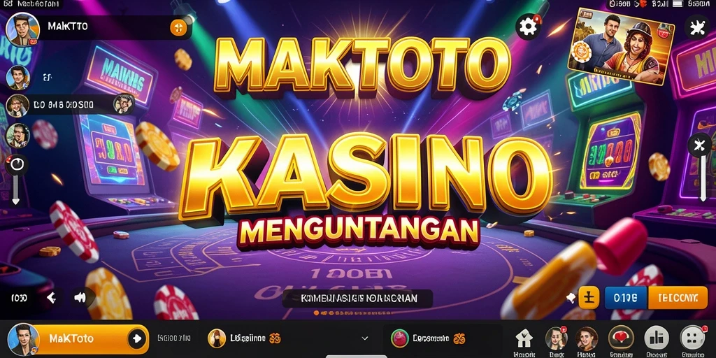 Tampilan gameplay Kasino yang menarik dan interaktif di MAKTOTO.