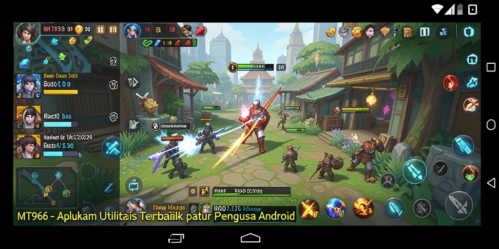 Tampilan utama MT966 saat optimasi perangkat Android.