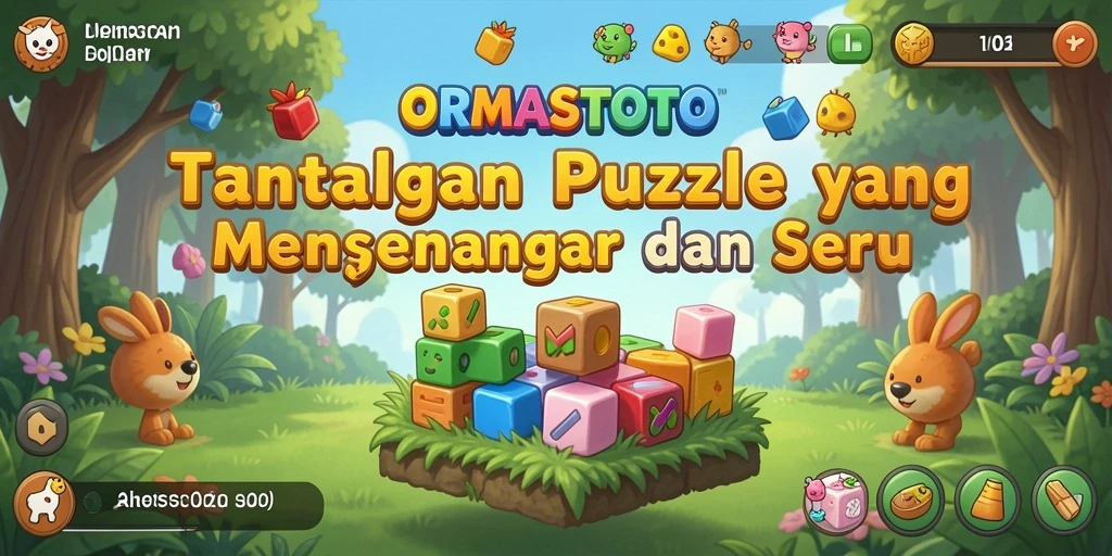 Screenshot gameplay ORMASTOTO menampilkan tantangan puzzle menarik.