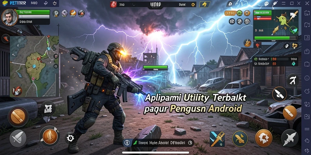 Tampilan antarmuka aplikasi Utility PETIRRP yang bersih dan modern.
