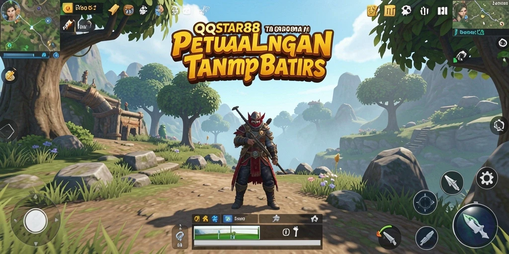 Tangkapan layar gameplay QQSTAR88 yang menunjukkan eksplorasi dalam dunia terbuka.