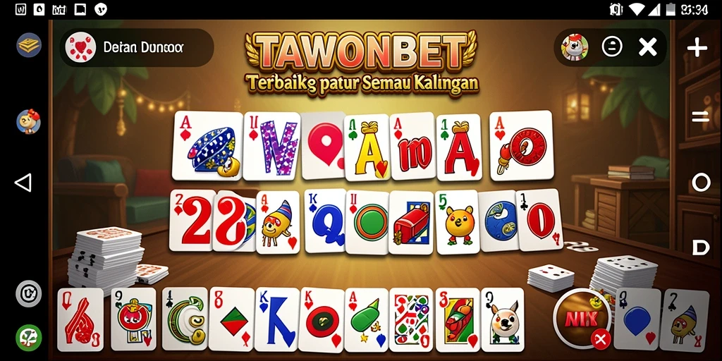 Gameplay menarik dari TAWONBET dalam aksi permainan Domino.