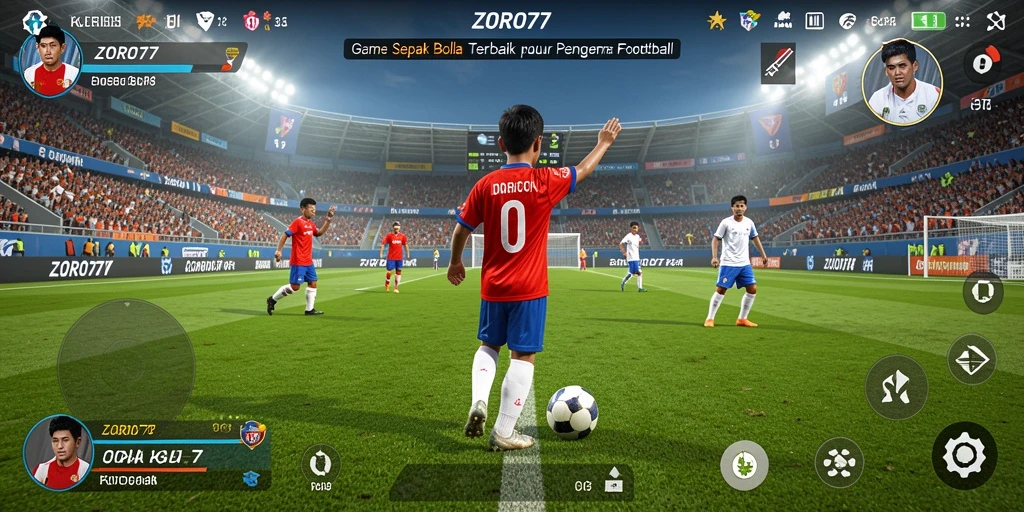 Tampilan menarik dari gameplay sepak bola ZORO77.